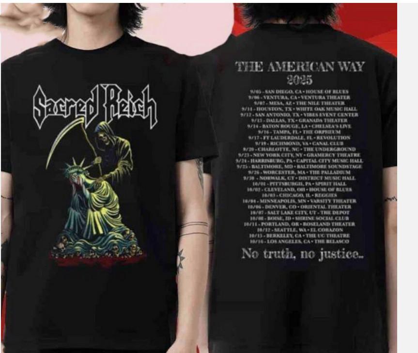 

Футболка Sacred Reich The American Way 2025 Tour. S