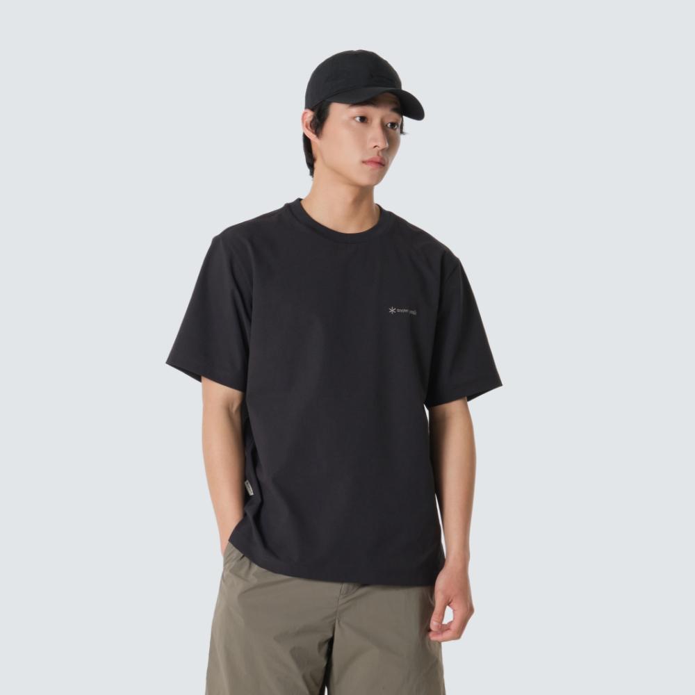 [Snowpeak] Classic Woven Short Sleeve T-shirt Black (S26MUTTS16)