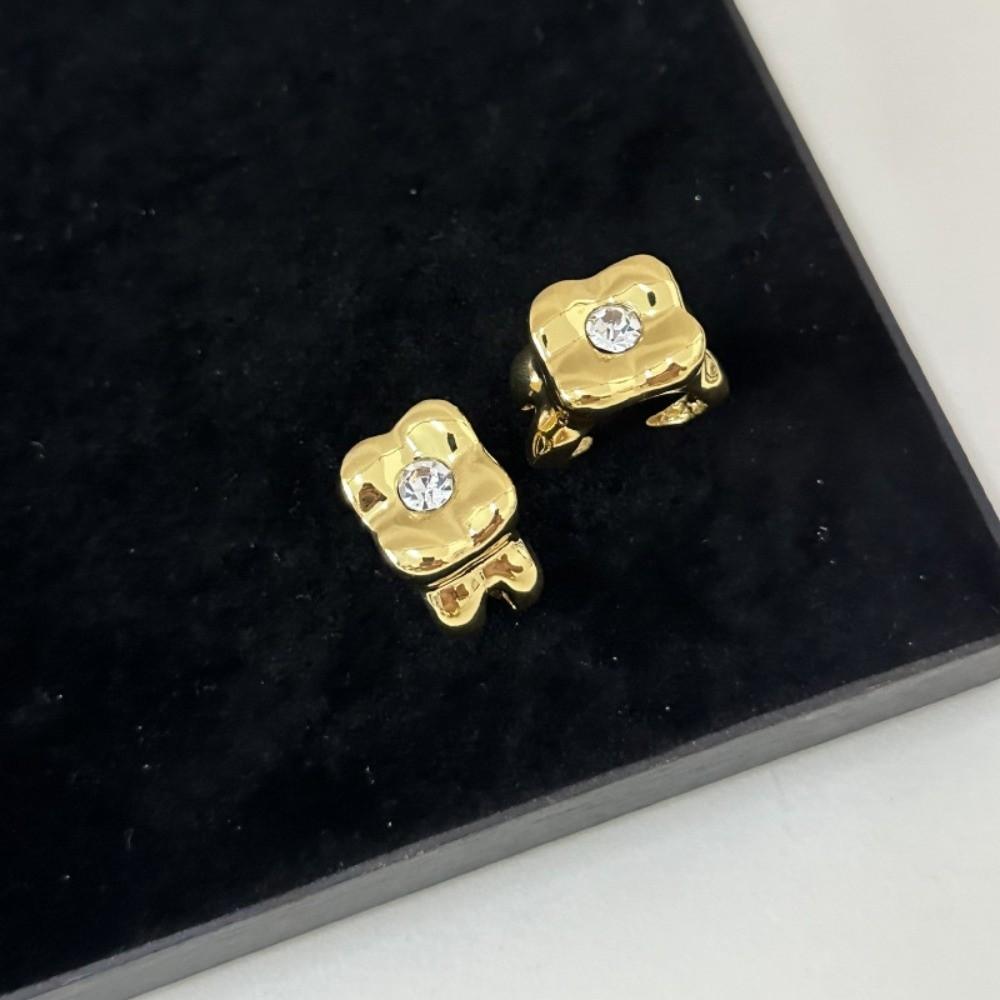 Korean Style Flower Ring Glaze French Irregular Ring Temperament Enamel Finger Ring Girls
