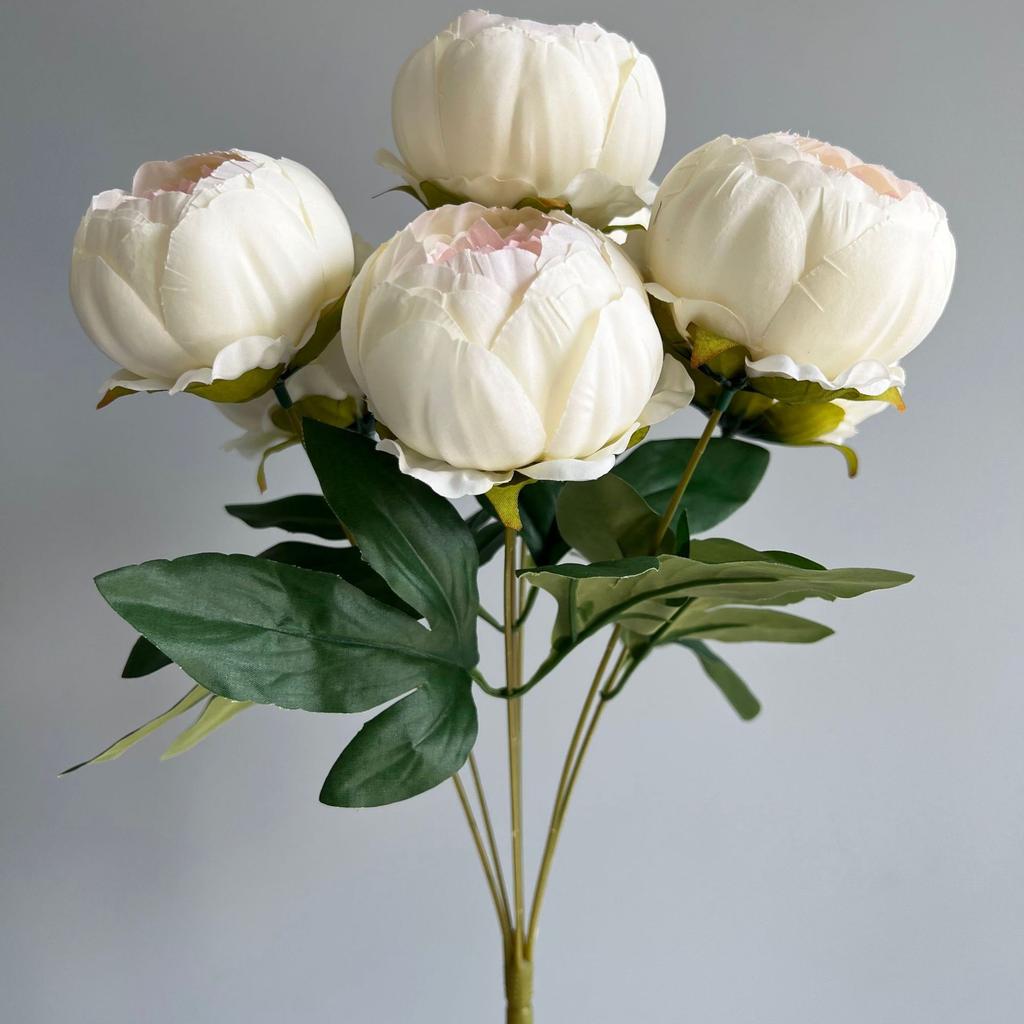 Artificial Peony Silk Flowers Bouquet Fake Flowers Arrangement Vintage Wedding Decoration Home Decor 1 Bunch 7 Head