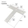 90° TL Type Cold-Rolled Steel Angle Iron Shelf Support Connector