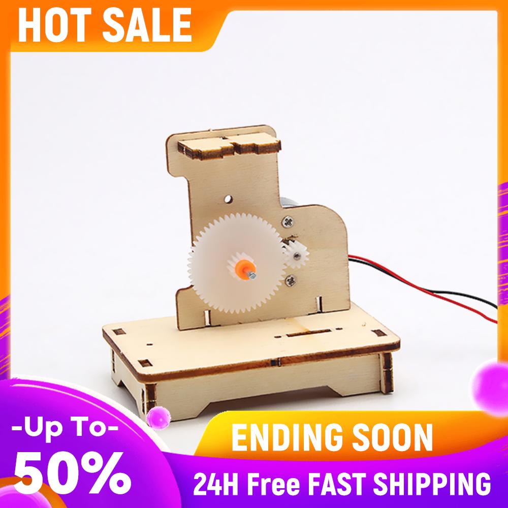 

Students Kids Physical Science Toys Early Education Intelligence Development DIY Wooden Hand Cranked Generator Technology China Mainland
