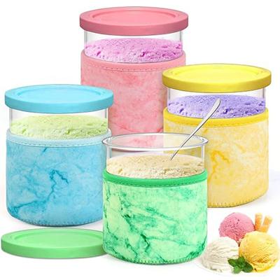 4 Pcs Neoprene Ice Cream Sleeve Holder Spoon Holder Insulators Cream Sorbet Sleeve Accessory for 24oz Ninja Cream Pints NC501, NC500