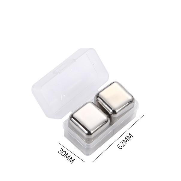 Cross-Border Stainless Steel Ice Cubes and Whiskey Stones Gift Set