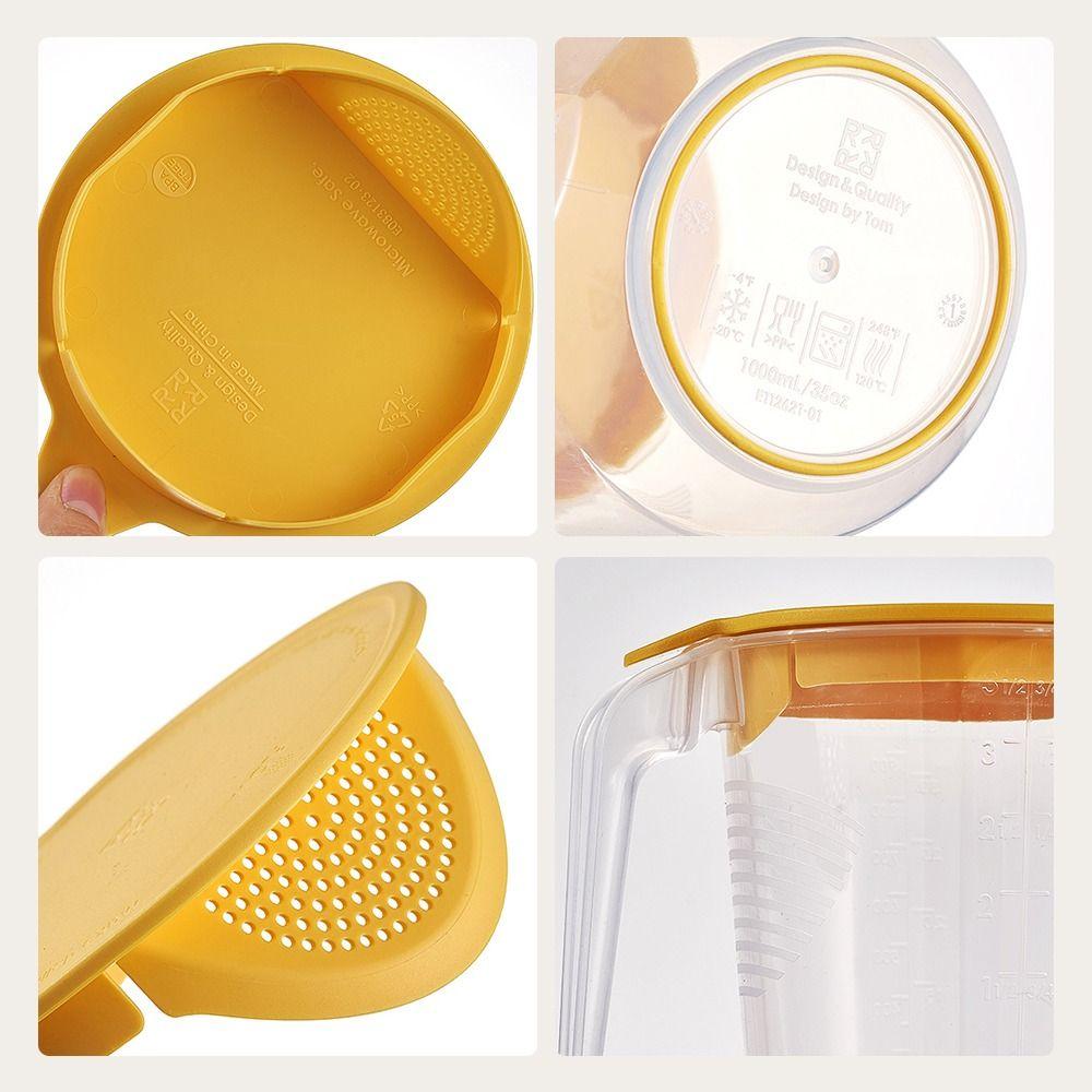 New 1000ML Filter Measuring Cup Large Capacity with Scale Baking Cups Thickened Cold Water Kettle Kitchen Baking Gadgets