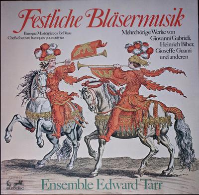 LP Record EDWARD TARR BRASS ENSEMBLE GIOVANN  Festliche Blsermusik Baroque Mast 88939KK Eurodisc Germany Classical Used