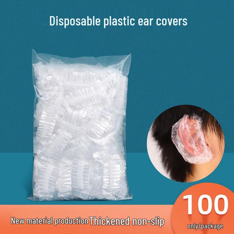 Disposable Waterproof Ear Covers, 100-Pack