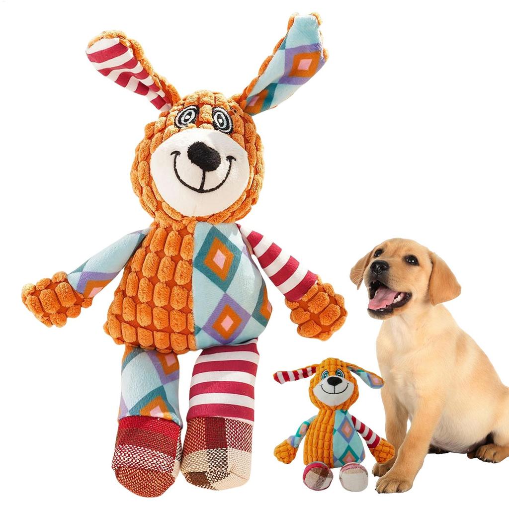 Plush Squeaky Toys for Dogs Stuffed Animal Puppy Toys Small Dog Toys Stuffed Dog Play Toys Interactive Puppy Toys for Small