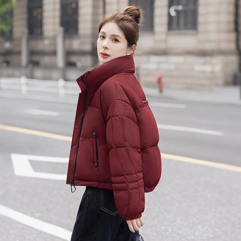 Sibarite Damen 2025 Winter 90% Daunen Stehkragen Locker geschnittene Jacke