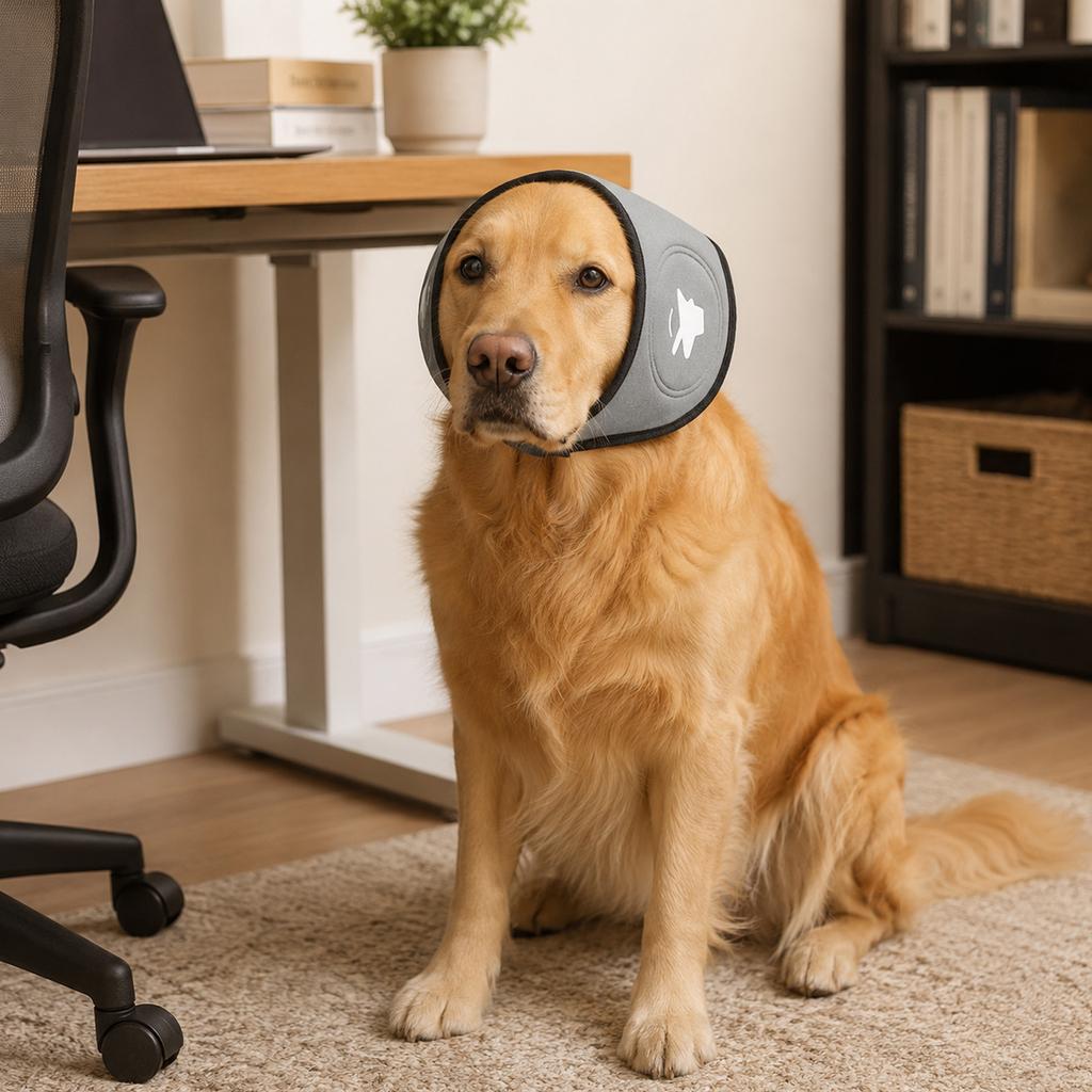 Dog Noise Reduction Ear Cover Adjustable Size Protective Ear Muffs for Dogs Comfortable Fit Durable Material Suitable for Various Dog Breeds