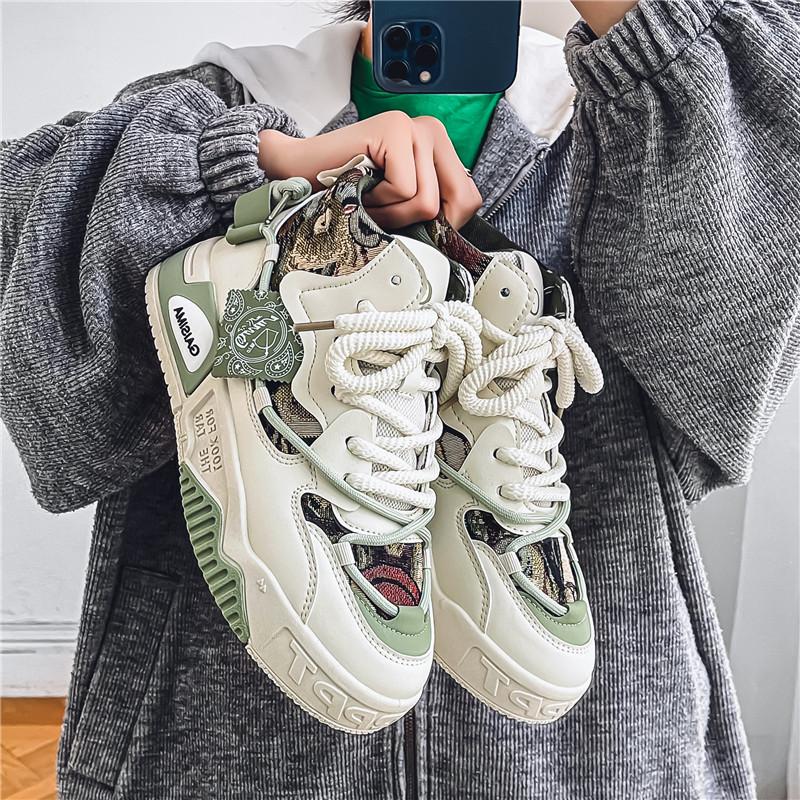 Fashion New Autumn Men's Shoes Men High Top Platform Sneakers for Men Trend Design Skateboard Shoes Sneaker Zapatillas Designer