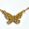 Used AHKAH 18K Diamond Butterfly Pave Necklace