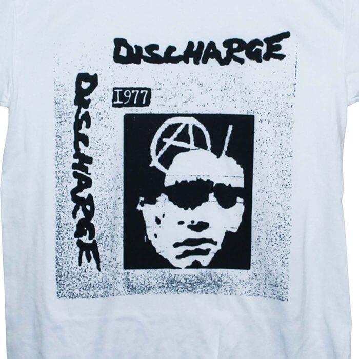 Vintage Discharge Band Heavy Cotton White S234XL Unisex Classic Shirt MM035 Unisex T-Shirt S