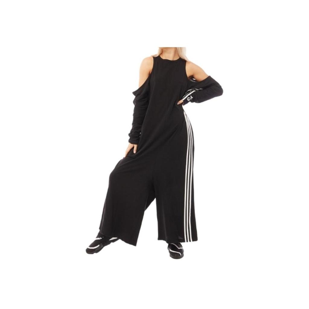 Adidas Y-3 Women Crepe Jersey Yohji Jumpsuit Black Women Streetwear DY7202