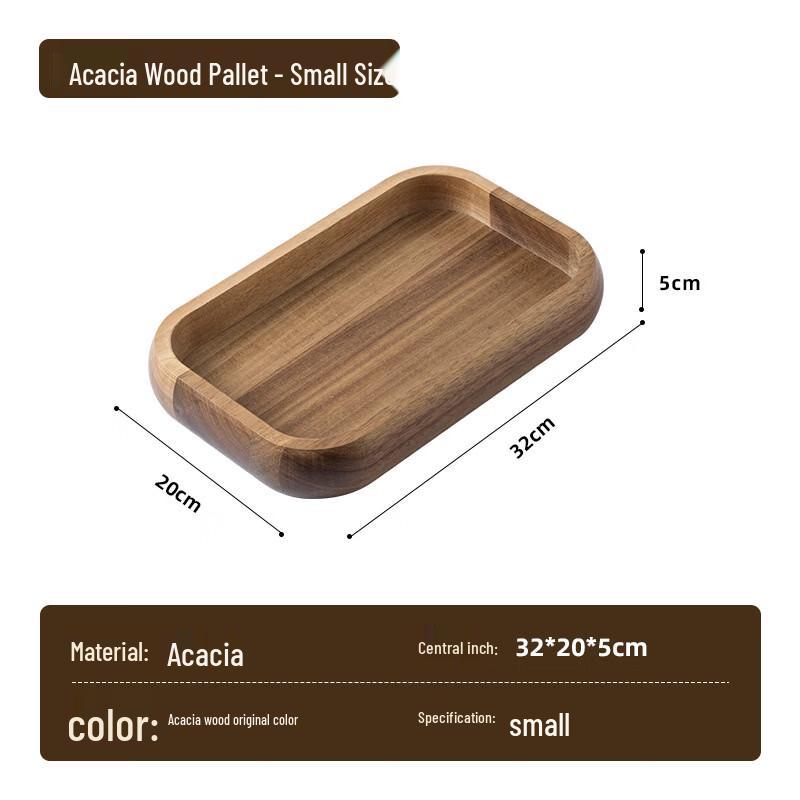 Rectangular Acacia Wood Serving Tray