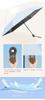 Compact folding umbrella one-touch automatic opening lightweight 220g suitable both sunny rainy weather complete blackout unisex ultra-lightweight UV