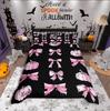 Homewish Gothic Skull Duvet Cover SetChic Flower Rose For Teens Bedding SetHappy Halloween Decor