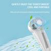 Cold Portable Rechargeable Personal Wearable, 3 Wind Speed, Neck Support, USB Bladeless Lightweight Fan For Hot Flashes, Trav