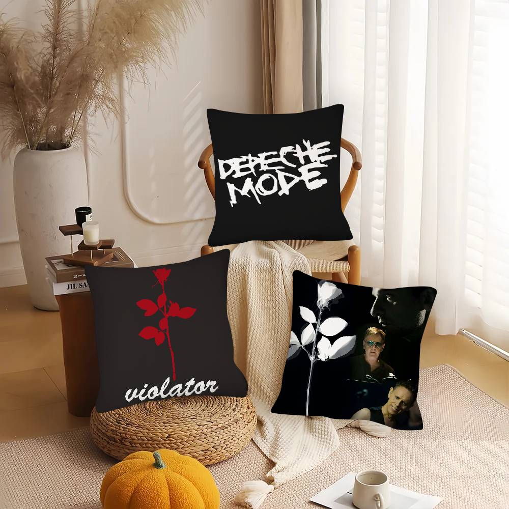 1Pc D-Depeche-M-Mode Singer Pillow Case Fashion Square Pillowcase Bedroom Sofa Room Ins Decoration Leisure