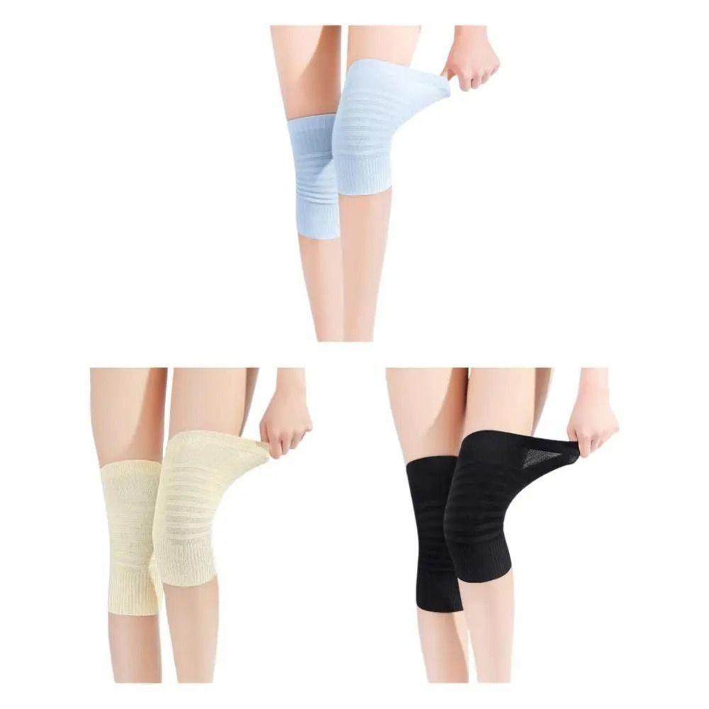 1pair Patella Brace Knee Braces Nylon Fitness Kneepad Elastic Breathable Knee Sleeves  Fitness Gear
