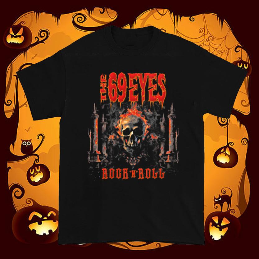 Футболка с логотипом группы The 69 Eyes Rock N Roll Полный размер S-5XL Унисекс XL