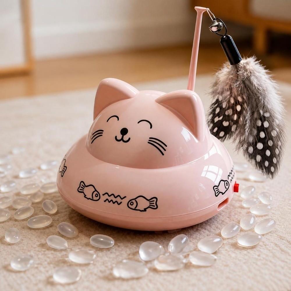 Universal Wheels Electric Cat Teaser Rechargeable Interactive Cat Toy New Automatic Cat Toy  Indoor
