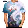 Maglietta Dragon Muay Thai Kick Boxing Stampa 3D Vintage Allenamento Protezione UV Asciugatura Rapida Uomo Donna Unisex Manica Corta Girocollo MMA Arti Marziali Miste