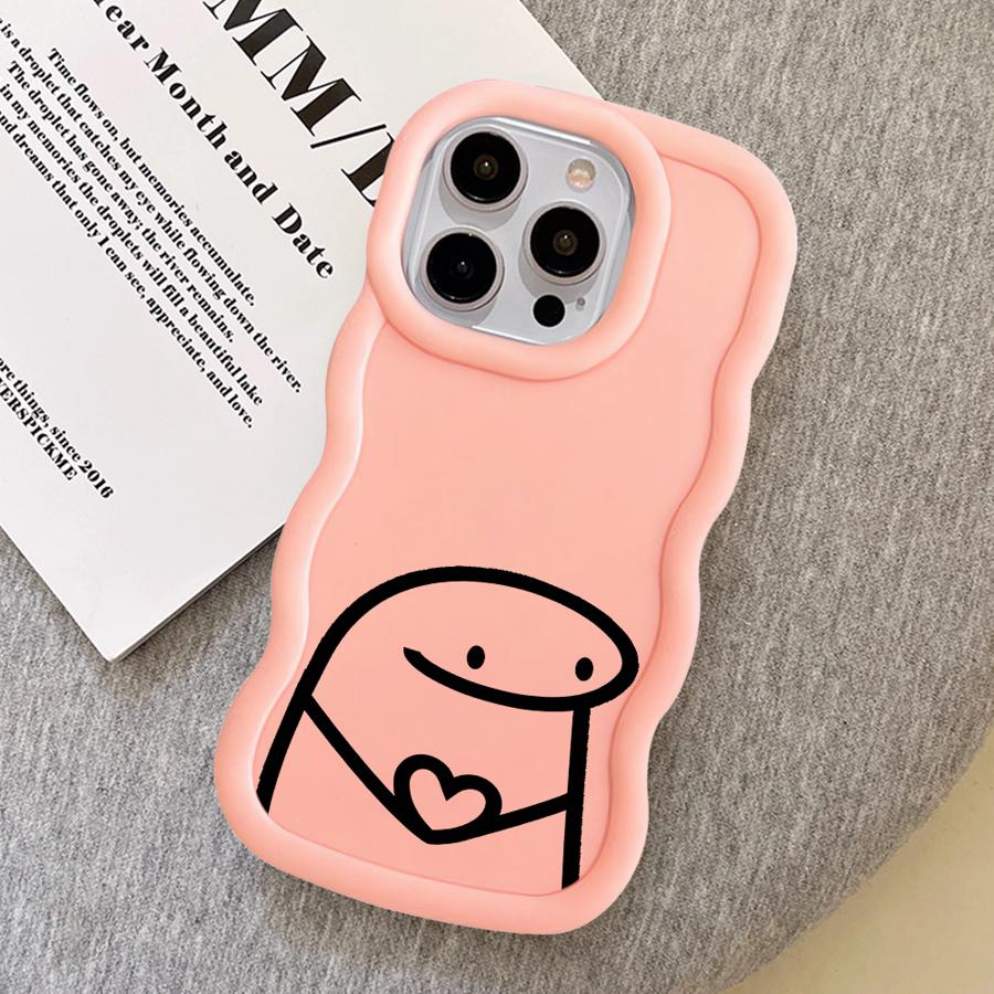 Funny Cartoon Case for iPhone 16 Pro Max 13 8 17 Air 14 11 15 Plus XR 12 Soft Phone Cover