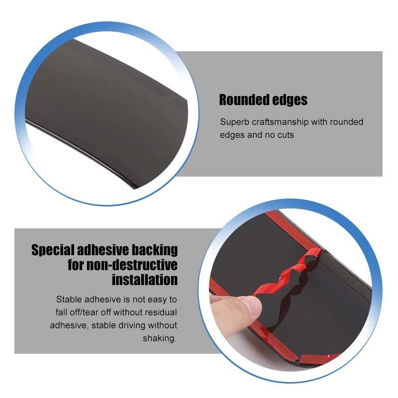 Decoruri ABS pentru Faruri Față pentru Ford Mustang 2024 Up Accesorii Exterioare, Negru Fumuriu