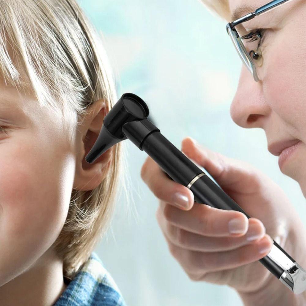 Mini Diagnostic Otoscope Kit 5 Speculas Magnifying Lens Led Light Flashlight Diagnostic Instrument Nurse, Student, Doctors