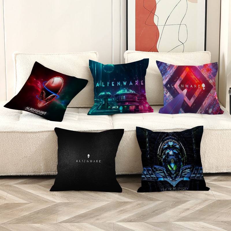 Black A-Alienware Pillowcases Home Bedding Decorative Pillow Cover Wedding Super Soft Pillow Case