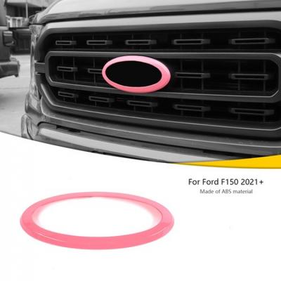 Car Front Grille Center Logo Emblem Badge Cover Trim Ring For Ford F150 2021-22