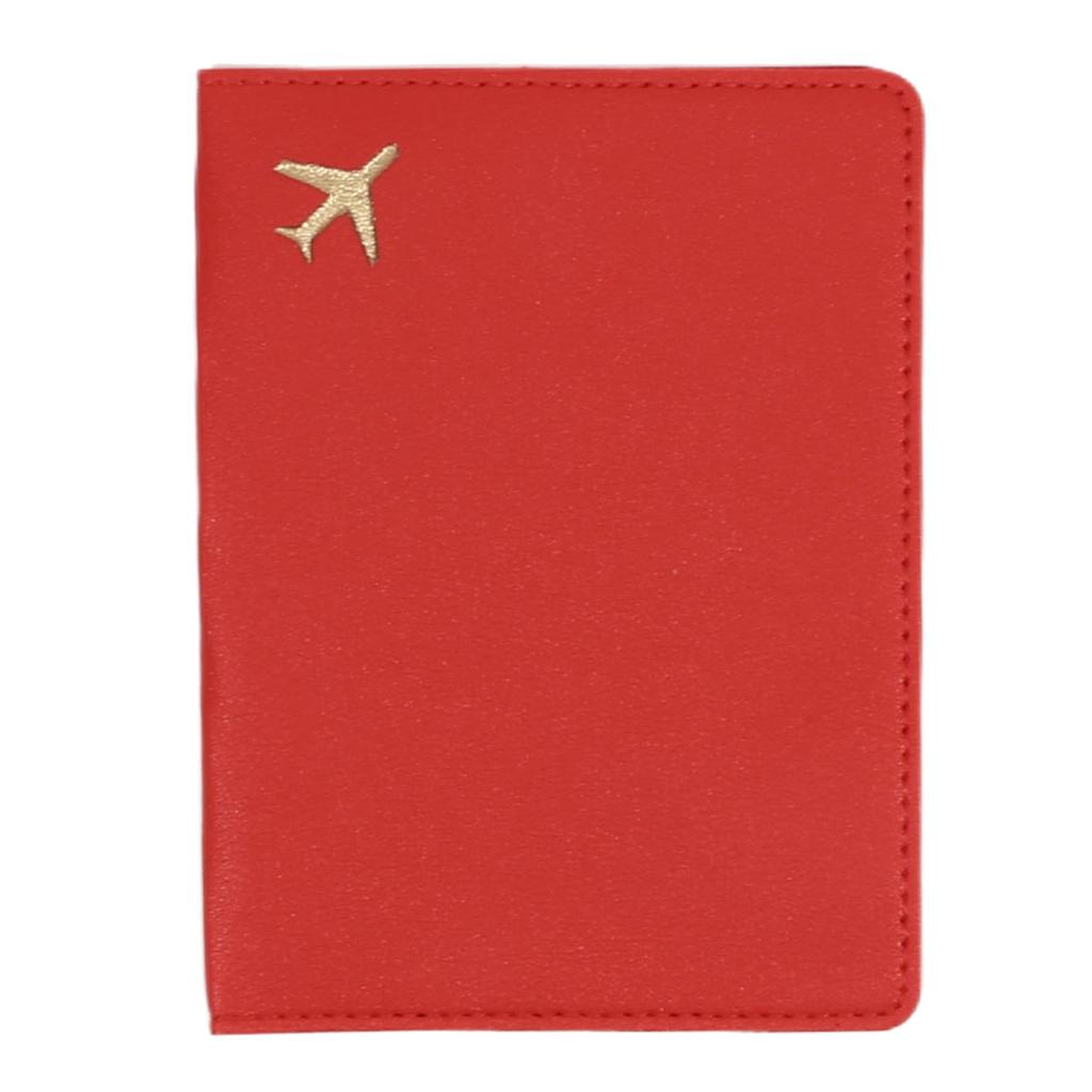 Leather Passport Holder Covers Case Waterproof Travel Credit Card Wallet Cute Passport Book for Women/Men Buckle