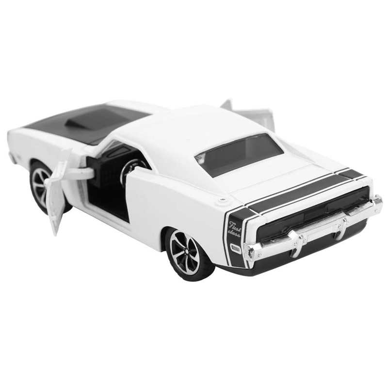 Model Mașină de Curse Dodge Super la Scară 1/32, Jucărie Mașină cu Sunet și Lumină, Model Mașină Aliaj cu Tragere Înapoi Retro pentru Familie pentru Acasă