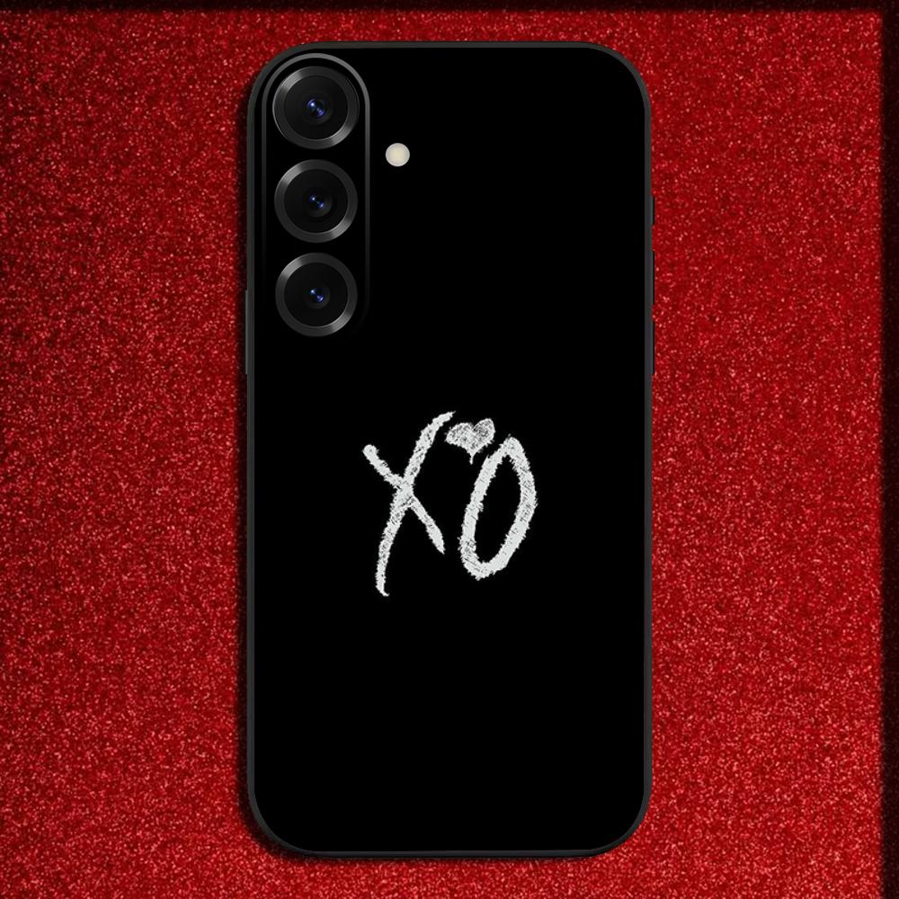 Etui Na Telefon Z Wizerunkiem Piosenkarza The W-Weeknd XO Do Samsung S25,S24,S21,S22,S23,S30,Ultra,S20,Plus,Fe,Lite,Note,10,9,5G Czarne Pokrowiec