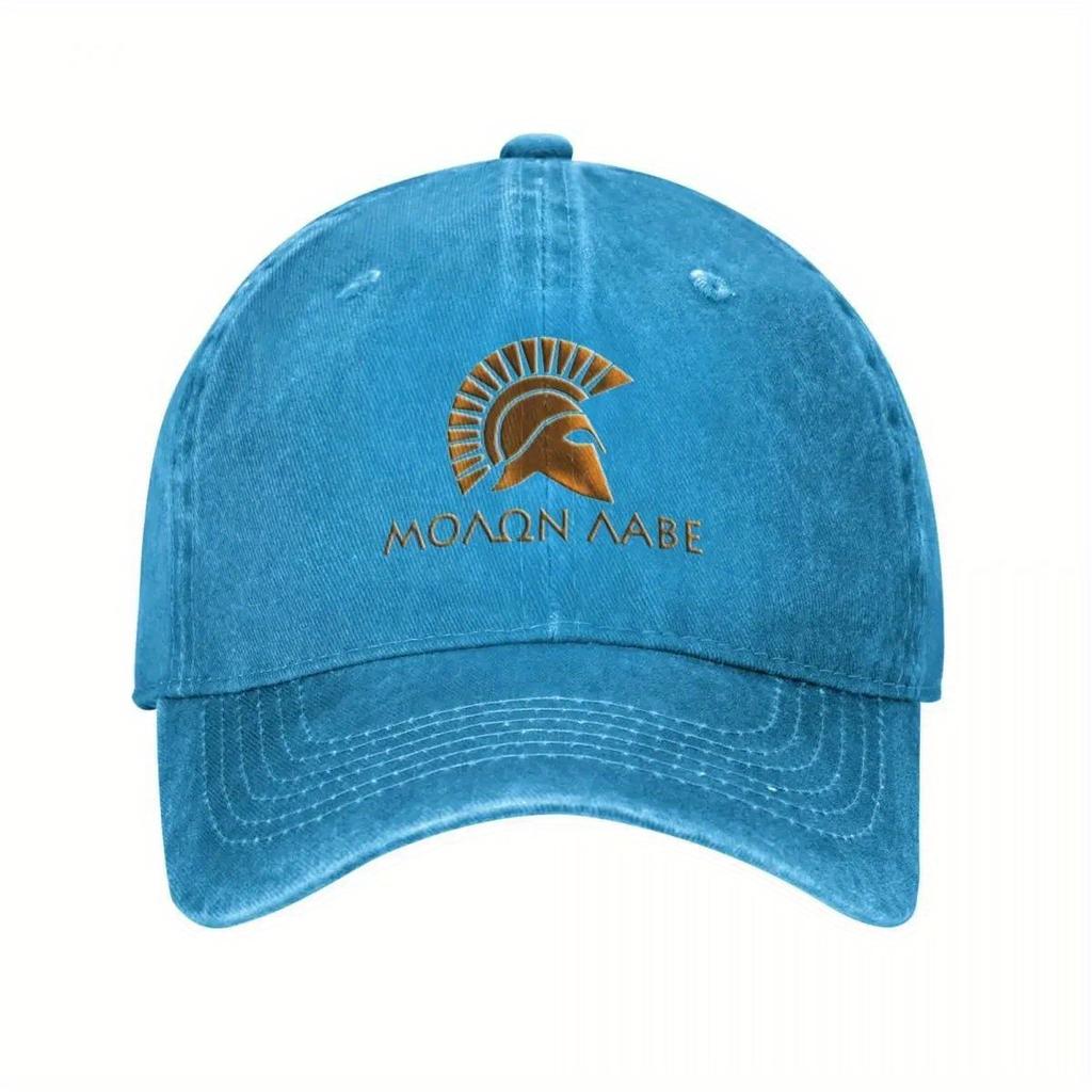 Molon LaveSpartan WarriorLithos Font Baseball Cap Lightweight Elegant Geometric Design HandWashable Ideal for Golf Milit
