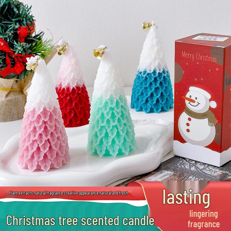 Festive Christmas Tree Scented Candle Ornament - Perfect Holiday Gift & Home Decoration