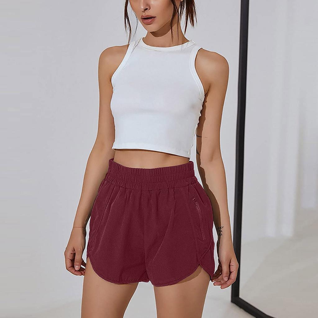 Women's Sports Running Fitness High Waist Loose Casual Quick-drying Shorts
