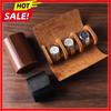 Watch Roll Travel Case - 3 Watch Storage and Organizer-Secure Storage with Innovative Removable Pillows & Solid Watch Organizer