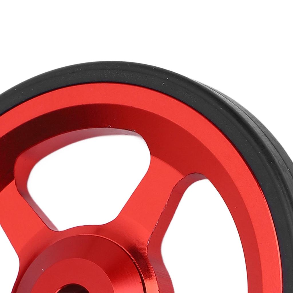 Folding Bike Easy Wheel Smoother Operating Easy Moving Secure Fixation Aluminum Alloy Easywheel Red