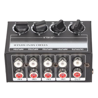 Mixeur passif 4 canaux CX400, mini mixeur stéréo professionnel portable pour console de studio d'enregistrement