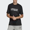 Adidas Originals Trefoil Print Logo Short Sleeve T-Shirt Men Tops Black DV1922