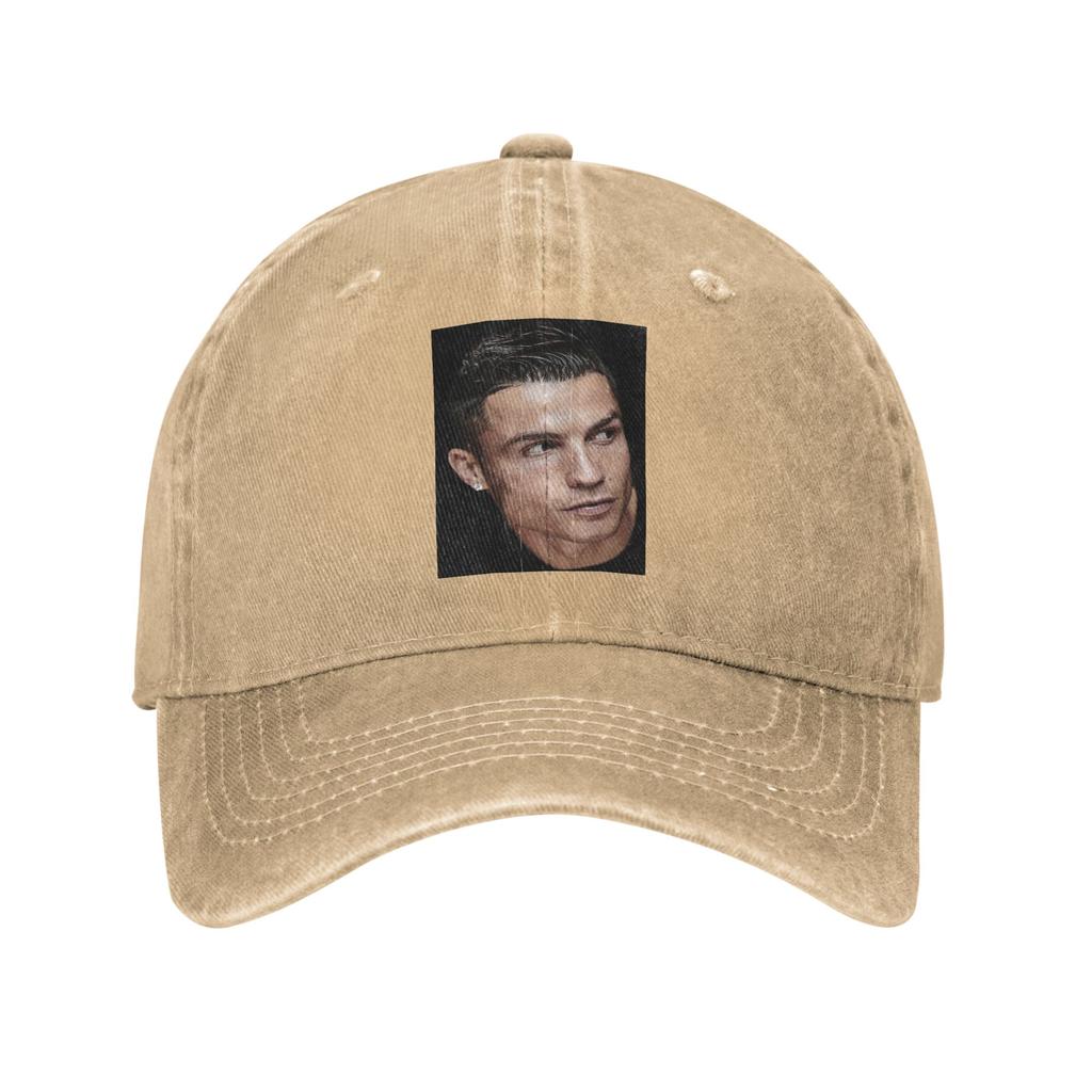 Christiano Ronaldo Baseball Caps Fashion Washed Denim Hats Outdoor Adjustable Casquette Hip Hop Baseball Cowboy Hat for Unisex