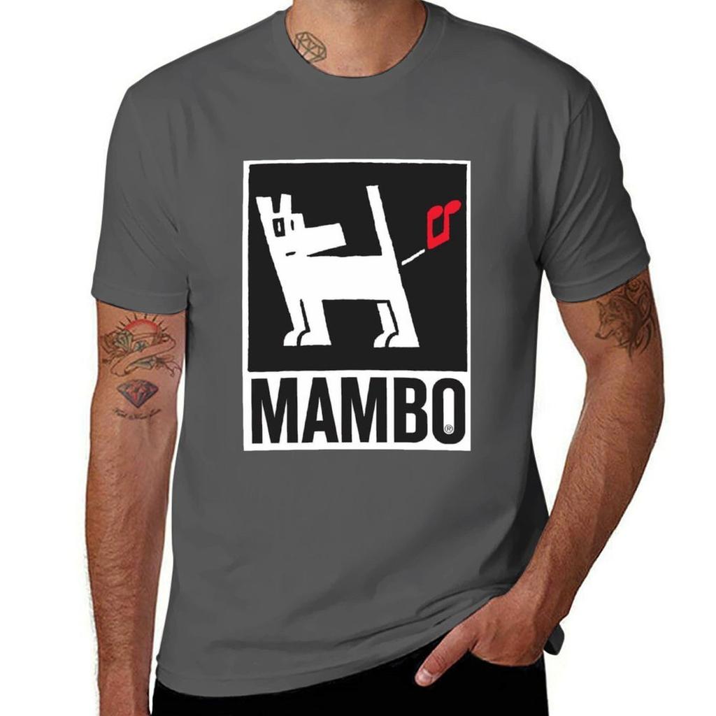 White Dog Mambo Tshirt Water Resistant Casual Tshirt