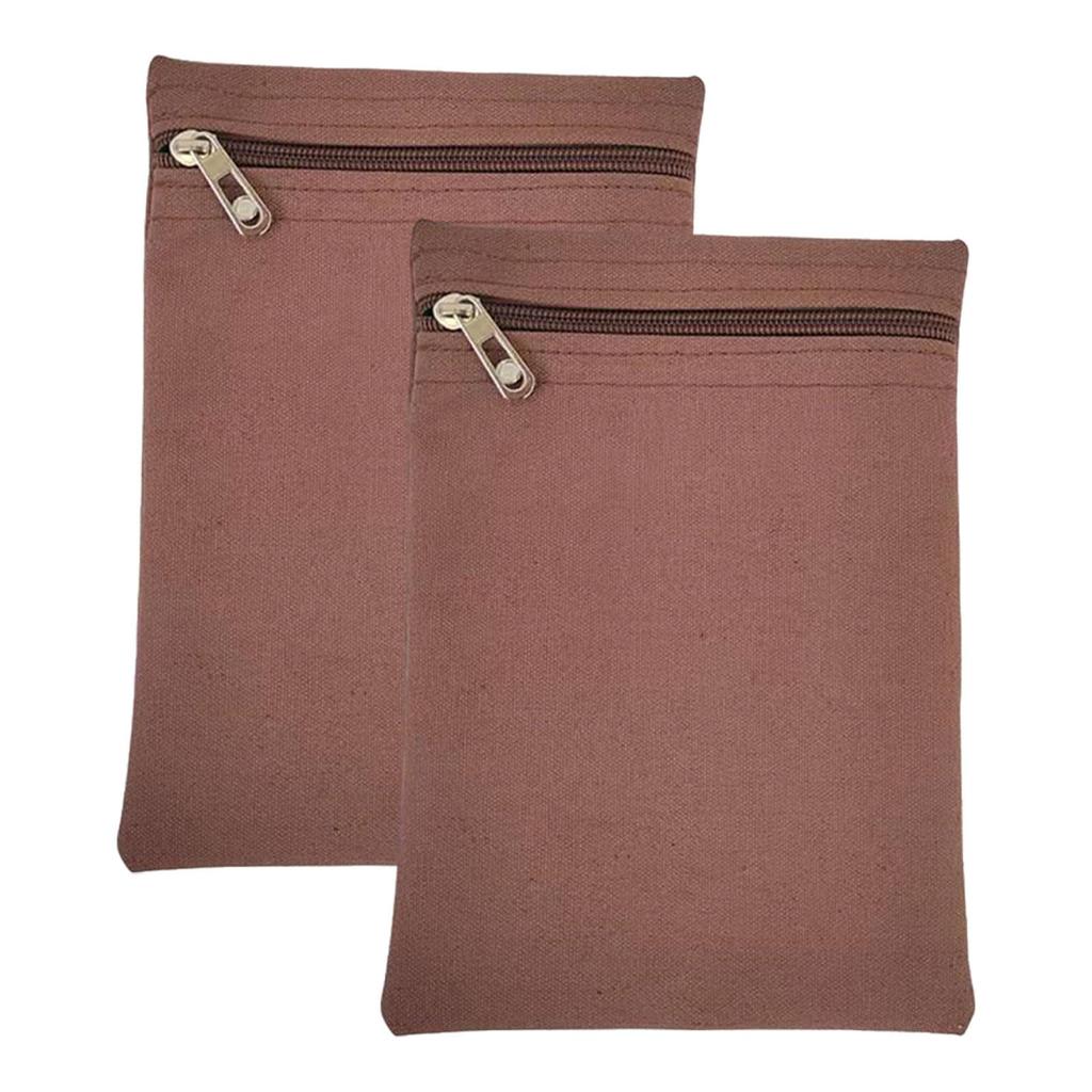 2Pcs Sew in Pocket with Zipper Clothes Inner Pocket Sturdy Practical Invisible Coat Inside Pockets for Robes Coats Jackets