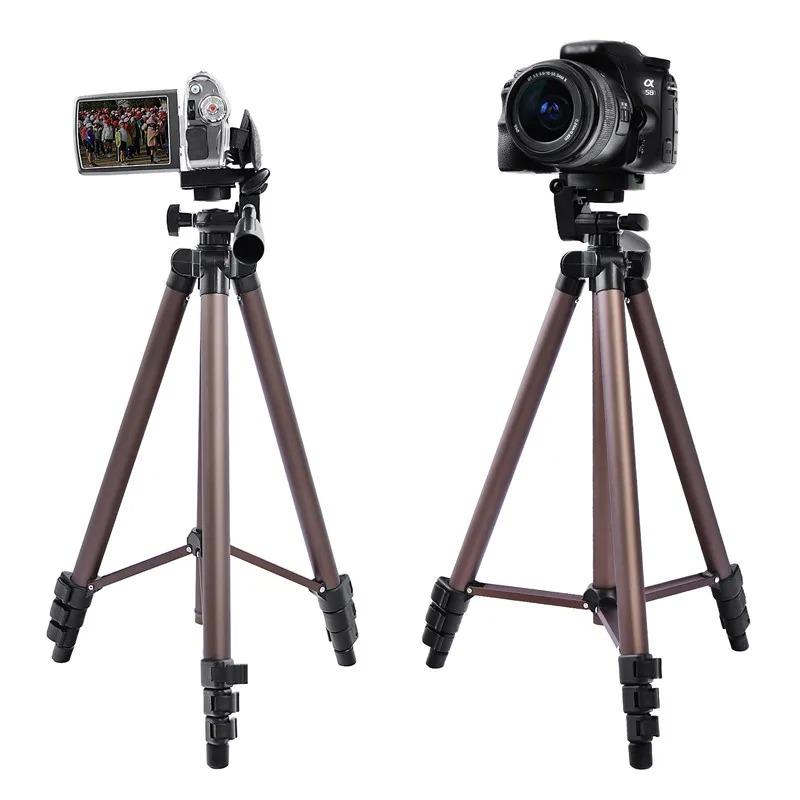 Professional Camera Tripod Stand Portable Aluminum Tripods With Holder For Canon Nikon Sony Dslr Camera Camcorder Phone