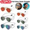 1/2Pcs Full-View Anti-Fog Swim Goggles HD Swimming Goggles Adjustable Men Women Retro Swimming Goggles Surfing Sports Eyewear