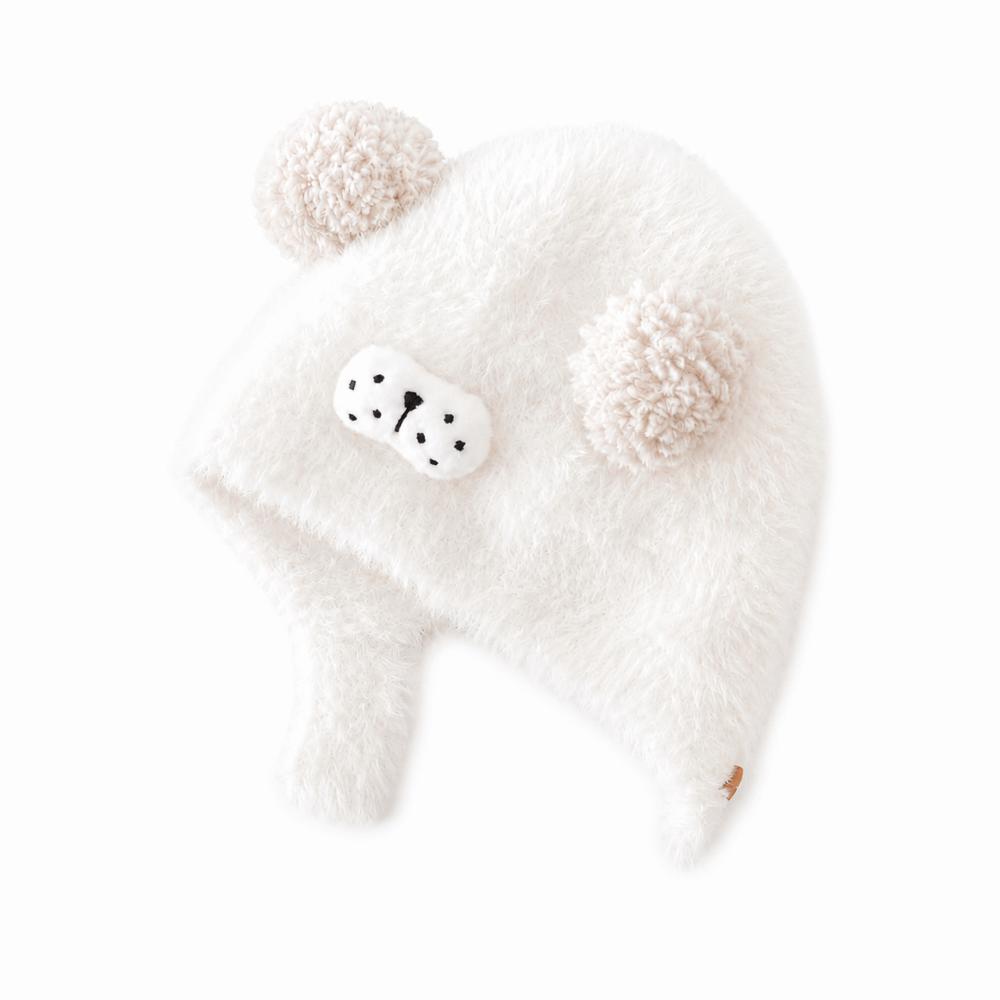 Ear Protection Baby Winter Hat Double Pom Pom Baby Bonnet Cartoon Pom Pom Hat for Babies