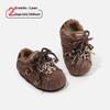 Winter Leopard Print Retro Toddler Shoes with Warm Velvet