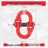Heavy Duty Lifting Chain Connector with Eye Ring and Snap Hook